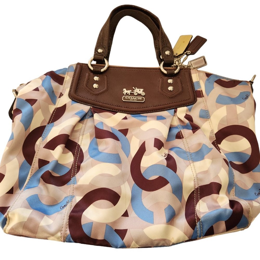 🎁🎁🔥🔥EUC: Coach Colorful Logos Shoulder Bag🔥🔥🎁🎁